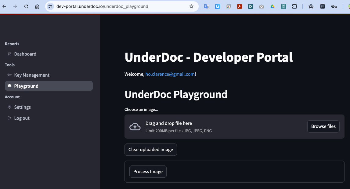 UnderDoc Playground